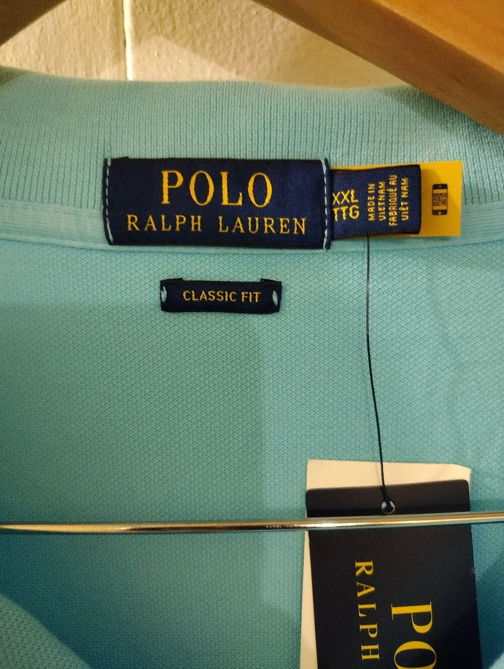 Ralph Lauren Polo Shirt in Light Blue with Navy Logo